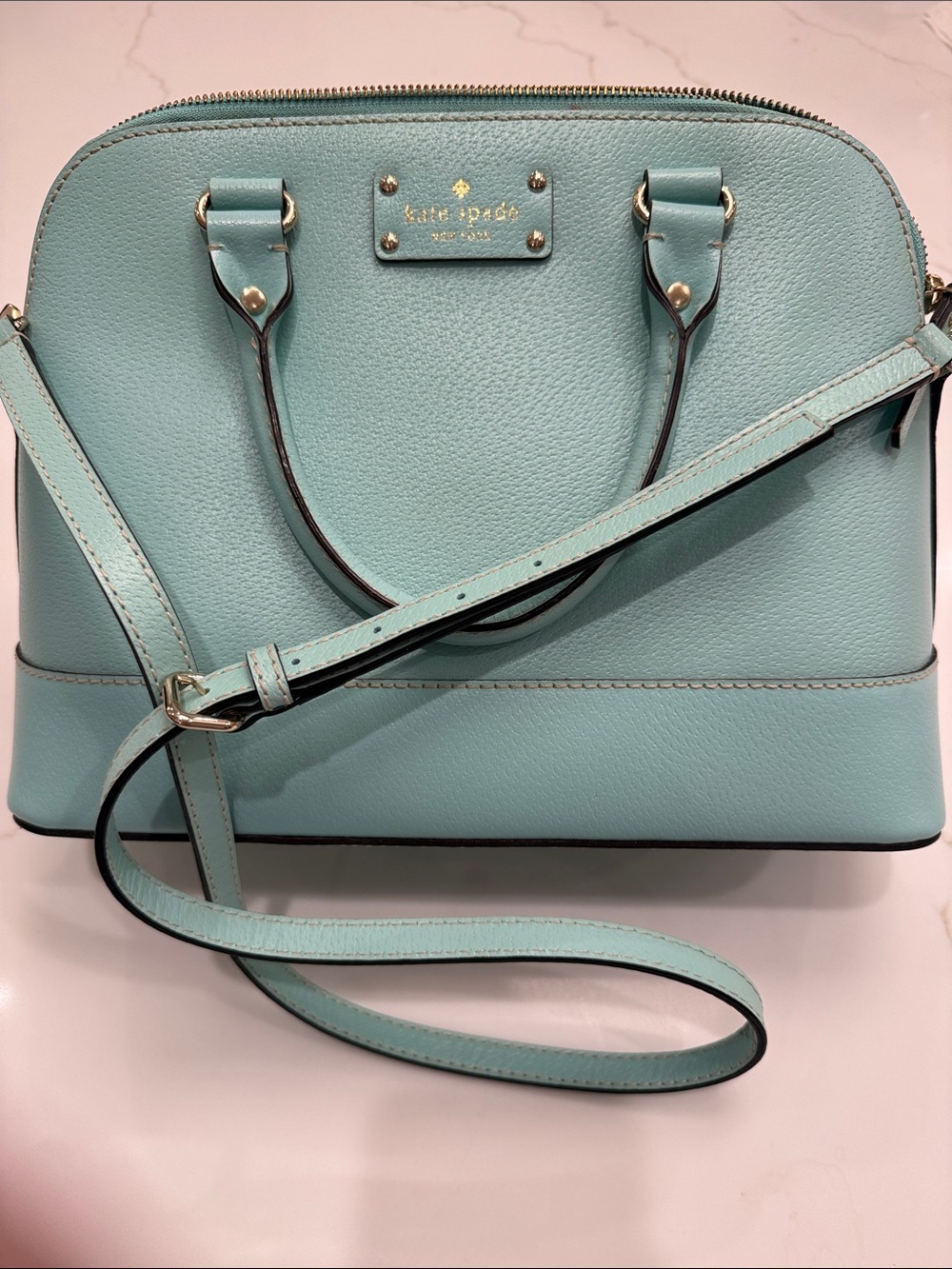 kate spade robins egg blue/green Dome Crossbody - Picture 2 of 10